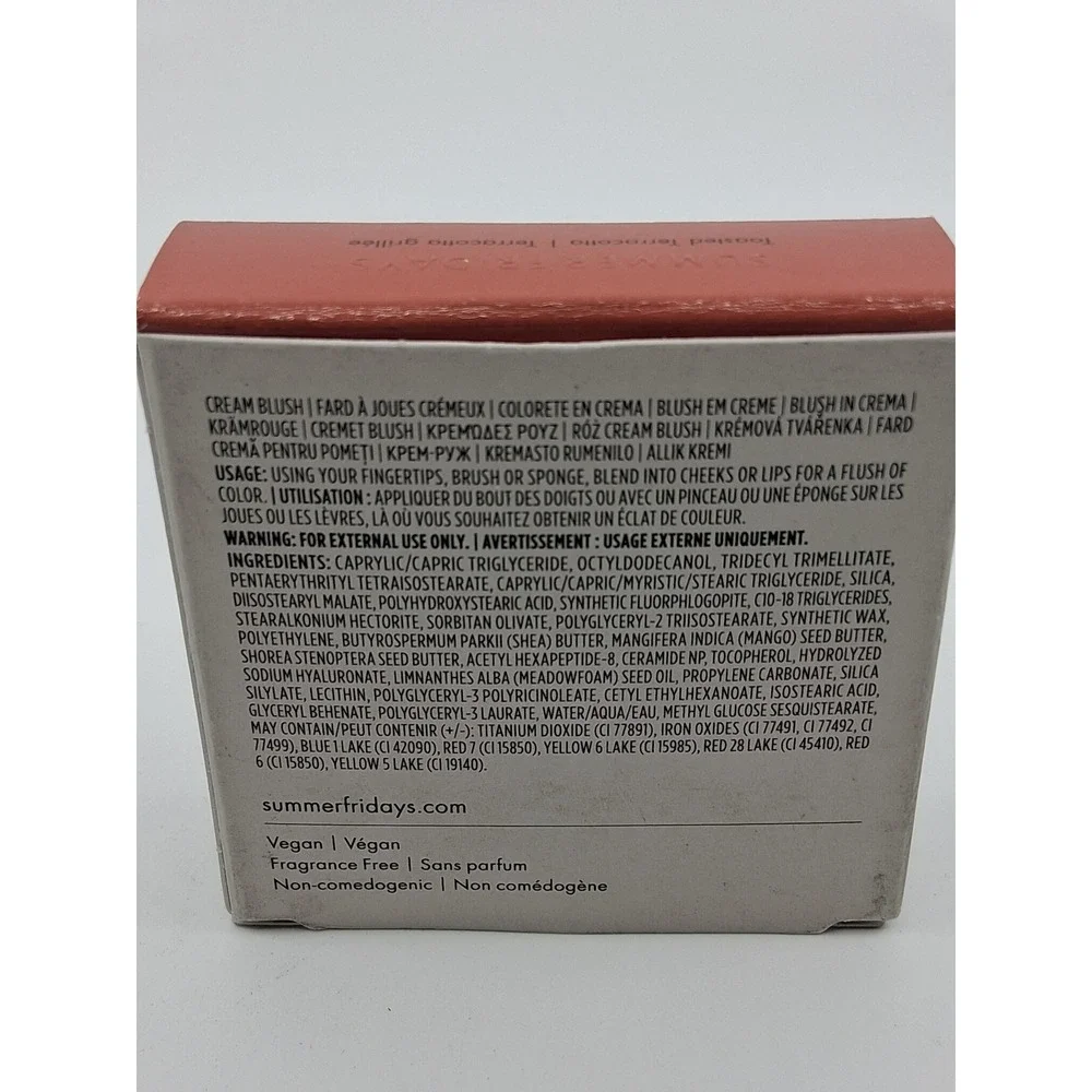 Summer Fridays Blush Butter Balm Toasted Terracotta, Fragrance-free